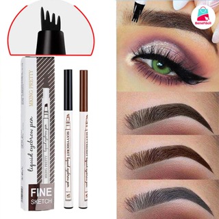 Caneta de Sobrancelha A Prova de água Profissional Fio a Fio Fino 4D Ponta De Garfo-Lápis para Sobrancelhas-Preto/Marrom em Oferta na Shopee