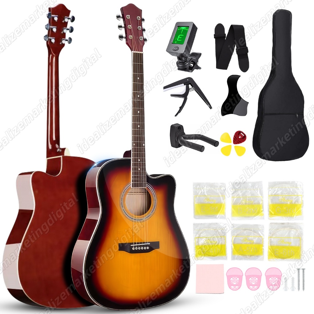 Kit de Violão Acústico 38 Polegadas - Ideal para Prática de Iniciantes