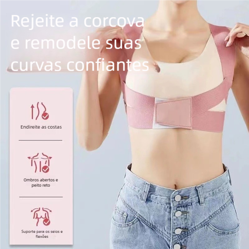 Anti-Corcunda Correção de Postura - Alça Invisível Angulada com Função Excelente para Ombros em Oferta na Shopee