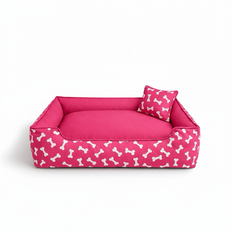 Cama Caminha Pet Enchimento Siliconado e Zíper Removível Cão Gato Grande, Medio, Pequeno em Oferta na Shopee