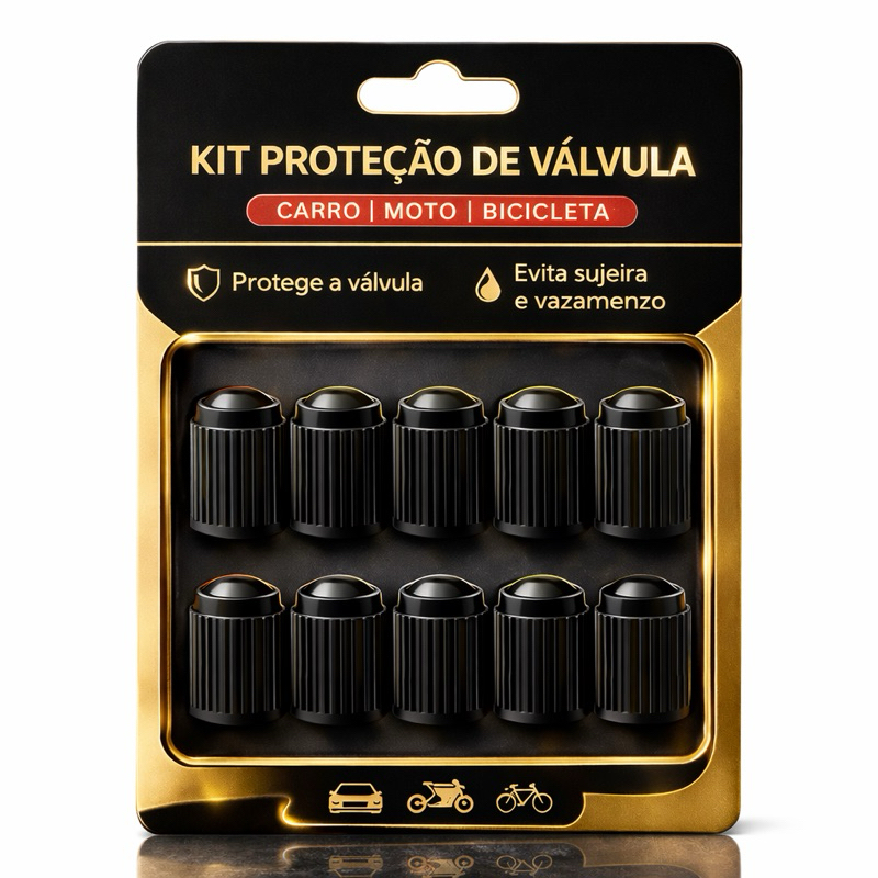 Tampinha de Pneu Universal Premium – Protege a Válvula e Evita Vazamento de Ar em Oferta na Shopee
