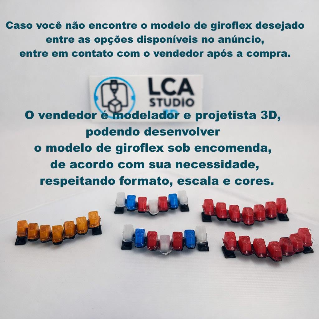 Giroflex para miniatura todas escalas / KIT COM 4 UNIDADES