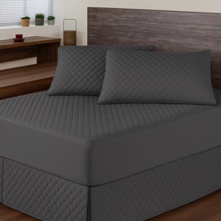 Kit 3 Peças Capa Colchão Casal Impermeável + 2 Fronhas de travesseiro Protetor Micromatelado em Oferta na Shopee