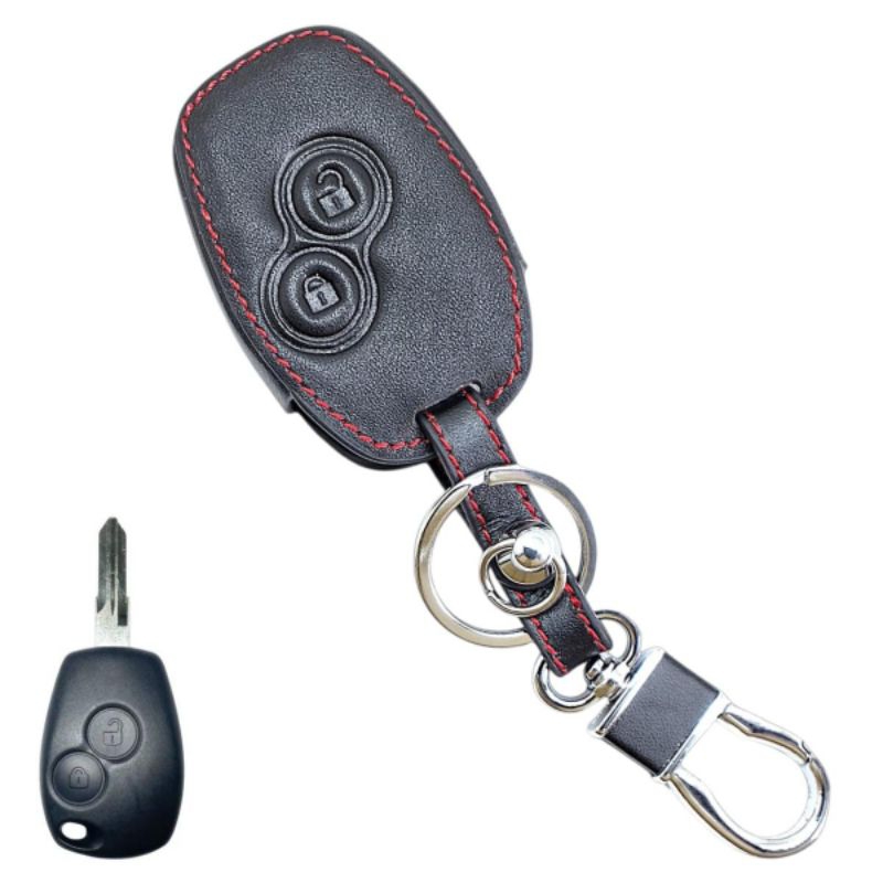 Capa em Couro para Chave 2 Botões Renault Fluence 19 Clio Authentic Plus Rn Privilége