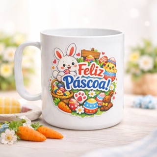 Kit Canecas Personalizadas adesivadas 5 a 40 unidades, Feliz Páscoa,  lembrancinhas infantil , festas Páscoa em Oferta na Shopee