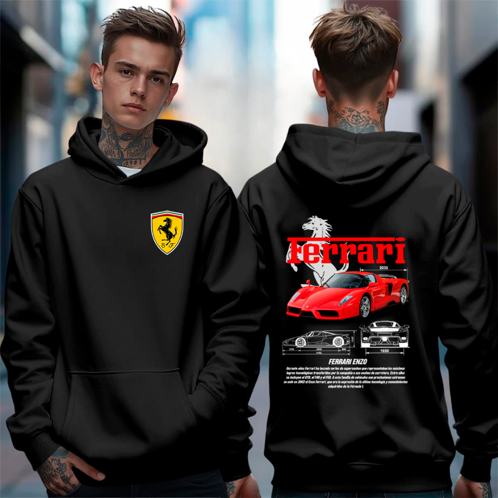 Blusa Moletom Carro Esportivo Ferrari Enzo