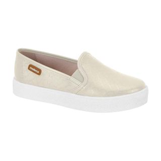 Tênis Moleca Slip On Moderno Calce Fácil Branco Preto Nude Microperfurado Original Envio Imediato em Oferta na Shopee