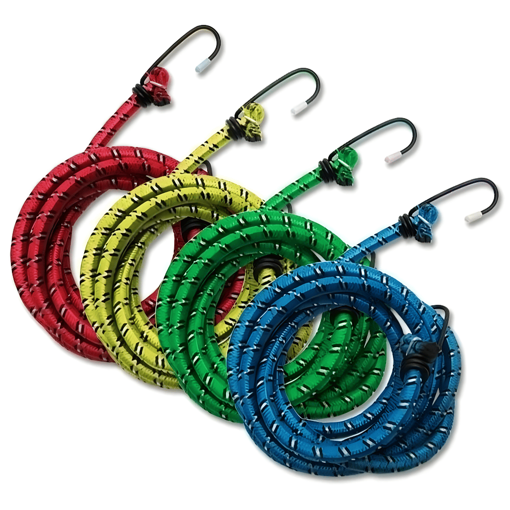 Kit 10 Elástico Extensor 1,5m Gancho Ferro 8mm Reforçado - Corda Bagagem - Promoção !