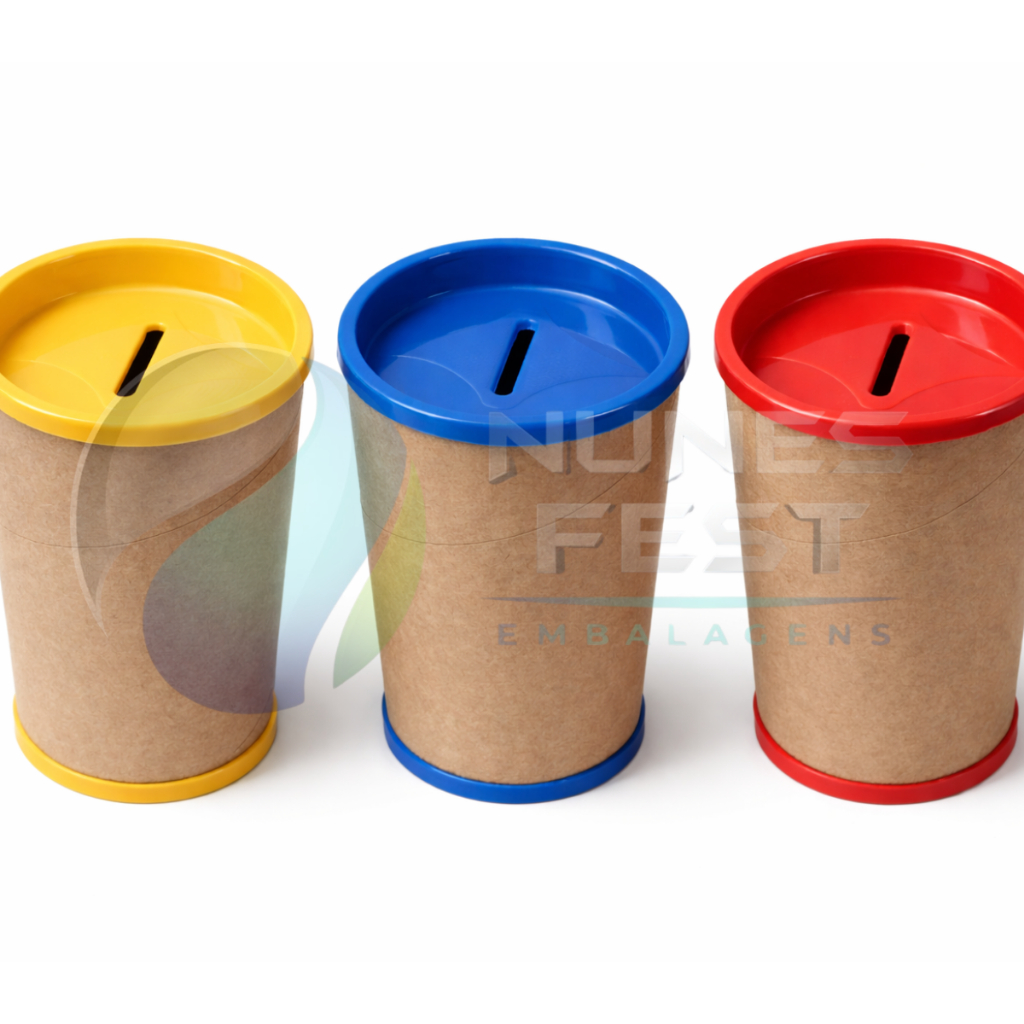 Kit Cofrinho de papelão 10x6 - 30 unidades - porta moedas lembrancinhas para festas