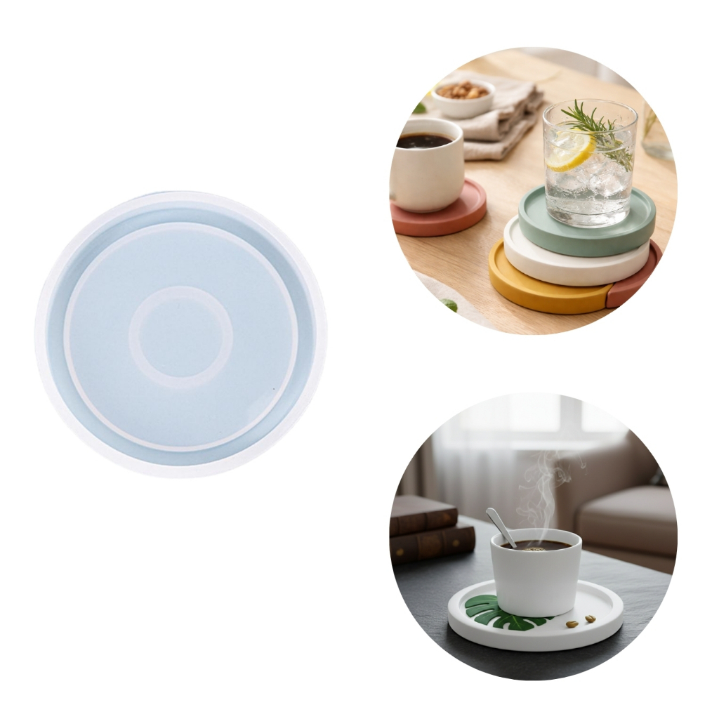 Molde Artesanal Silicone Redondo 8cm Base para Velas Vasos e Decoração em Oferta na Shopee