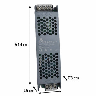 Fonte Chaveada Slim 24v 10a 240w Bivolt Som Paredao Led