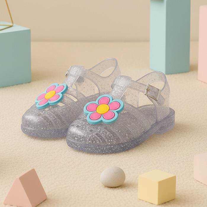 Sandália infantil Feminina Florzinhas Desenho Menina Leve Delicada e Confortável em Oferta na Shopee