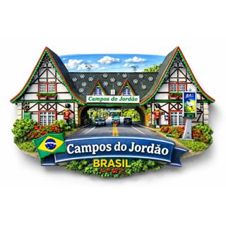 "SOLICITE SEU DESCONTO ESPECIAL NOS CHAMEM NO CHAT" - Ímãs Decorativo Campos do Jordão – Brasil - Fabricado com MDF em Oferta na Shopee