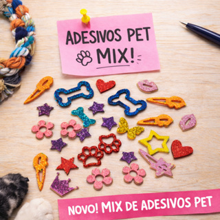 Adesivos PET EVA glitter para Pet Lacinhos adesivo PET ADESIVO PET MACHO E FEMEA ATACADO em Oferta na Shopee