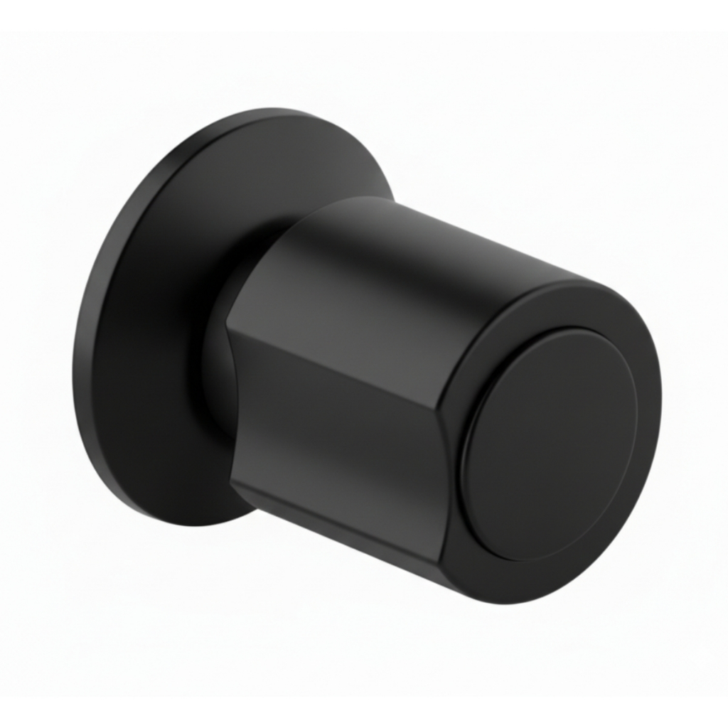 Acabamento Registro Banheiro Lavado C40 Fit Preto Fosco Padrão Compatível Docol 1/2 3/4