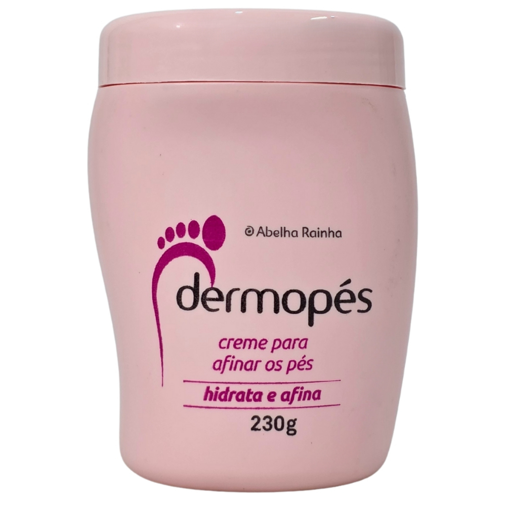 Creme Para Afinar Os Pés Hidrata e Afina Dermopés Abelha Rainha 230g em Oferta na Shopee