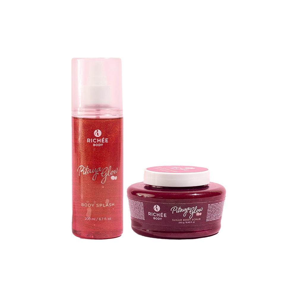 Kit Esfoliante e Body Splash Pitaya - Richée Body em Oferta na Shopee