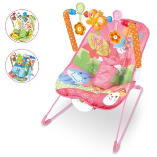 Cadeira Musical de Balanço e Descanso Vibratória Musical com Brinquedos Interativos Bebê Móbiles em Oferta na Shopee