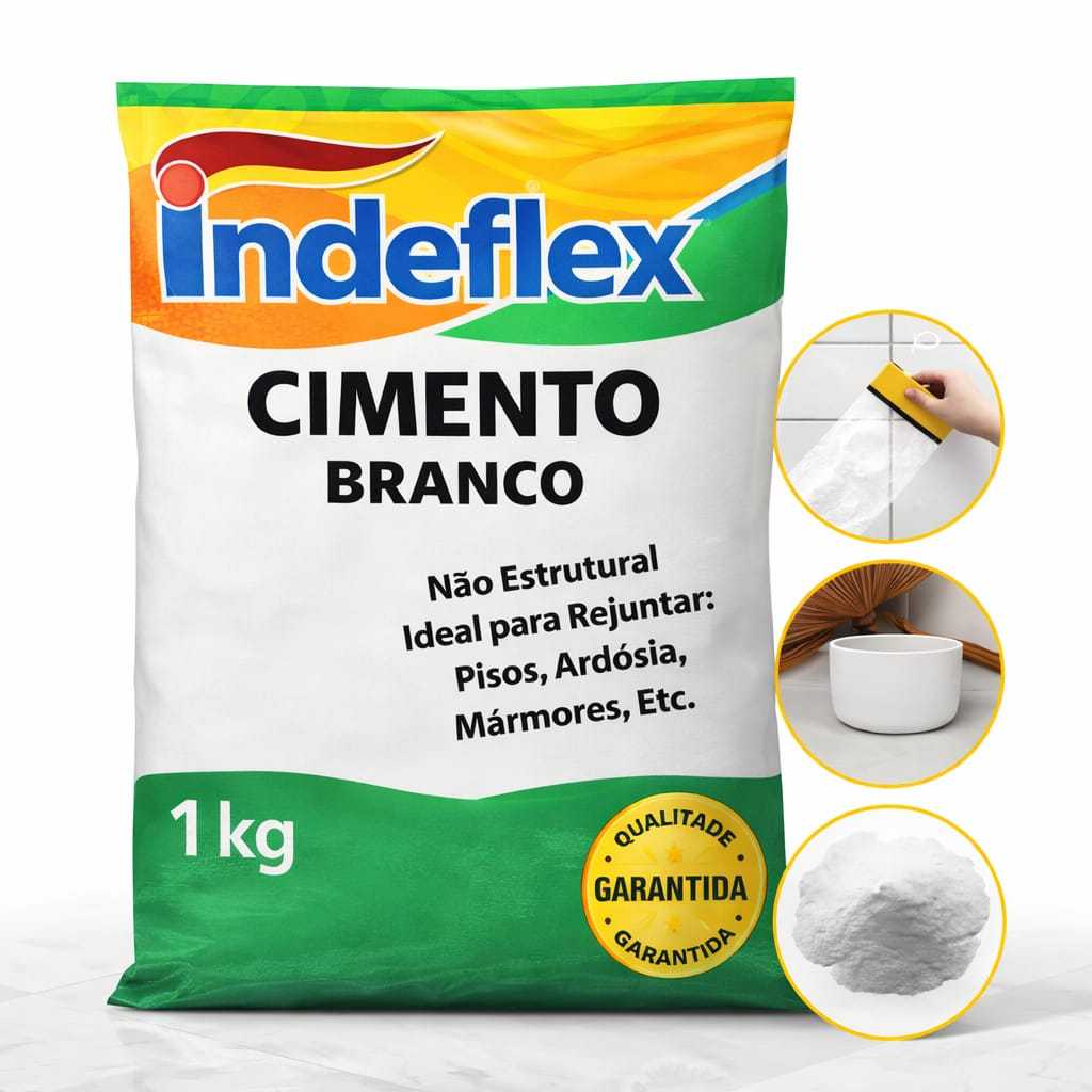 Cimento Branco Para Reparos Inderflex 1kg em Oferta na Shopee