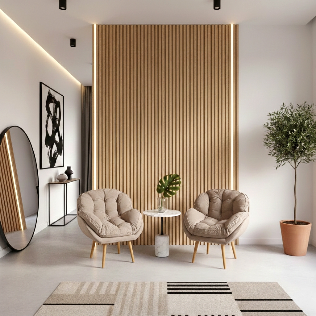 Poltrona Decorativa Sala Clínica Hall Recepção Tecido Suedi Pés Madeira