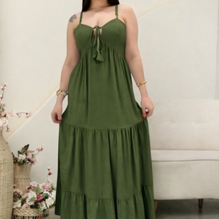 Vestido Feminino Longo em Tecido Duna | Cores Modernas | Moda Verão 2026 em Oferta na Shopee