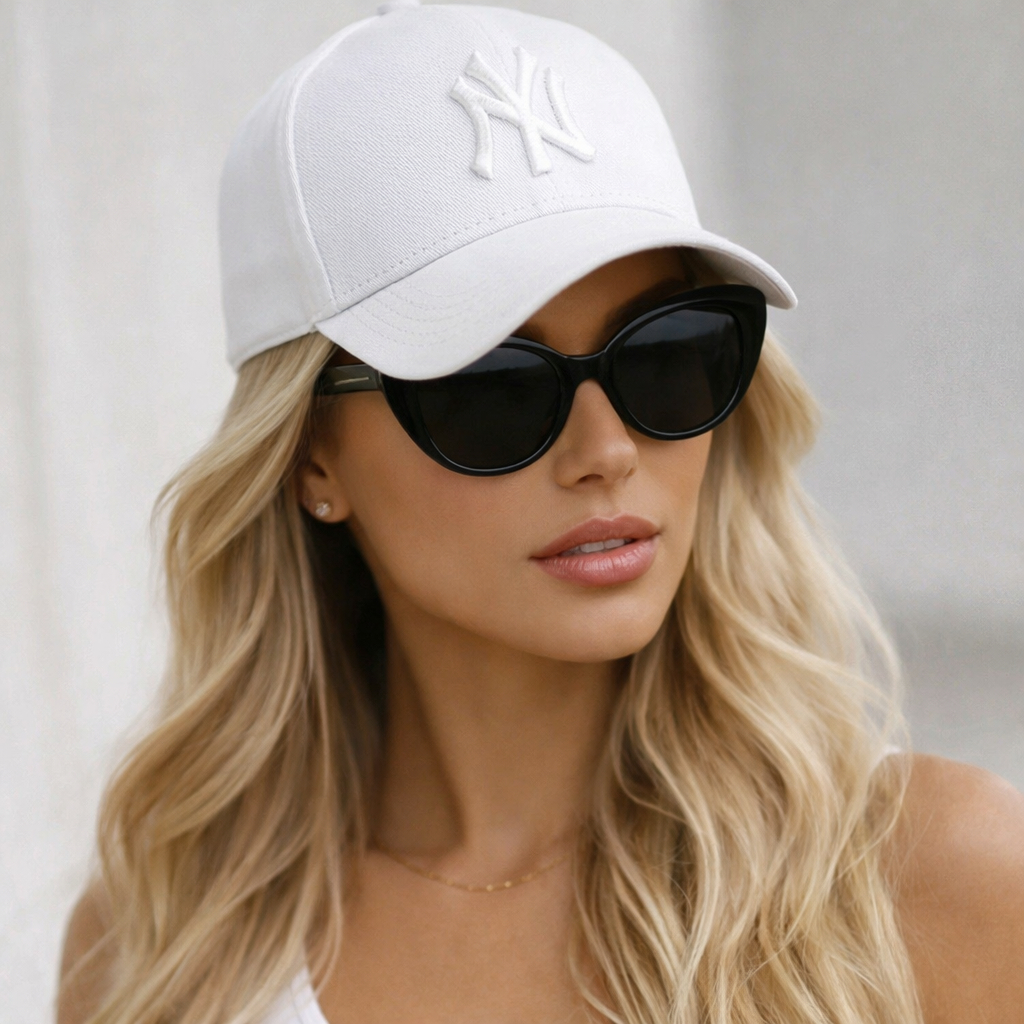 Boné Aba Curva Ny Bordado Moda Feminina ou Masculina Ajustável York em Oferta na Shopee