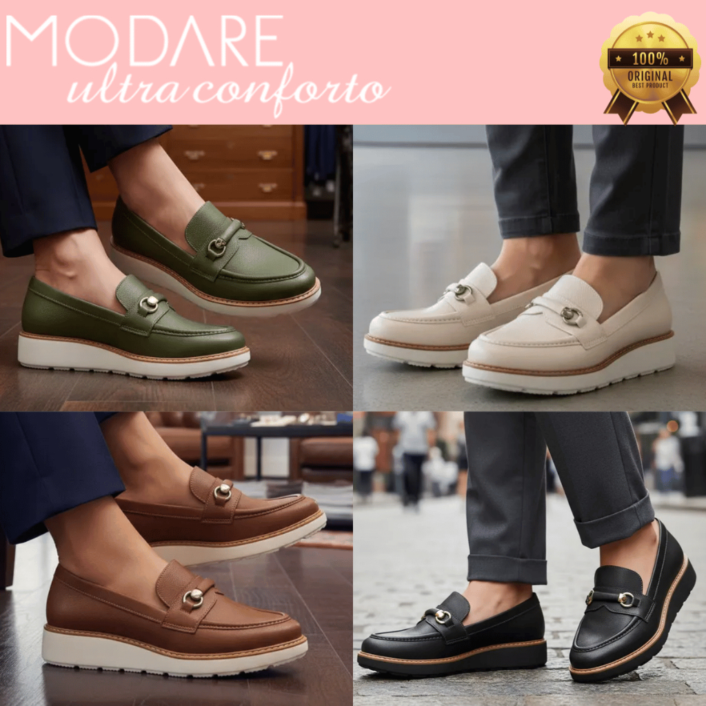 Sapatilha Mocassim Modare Feminino 7400103 Ultraconforto Ortopédico Original