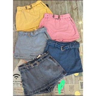 Short saia com cinto