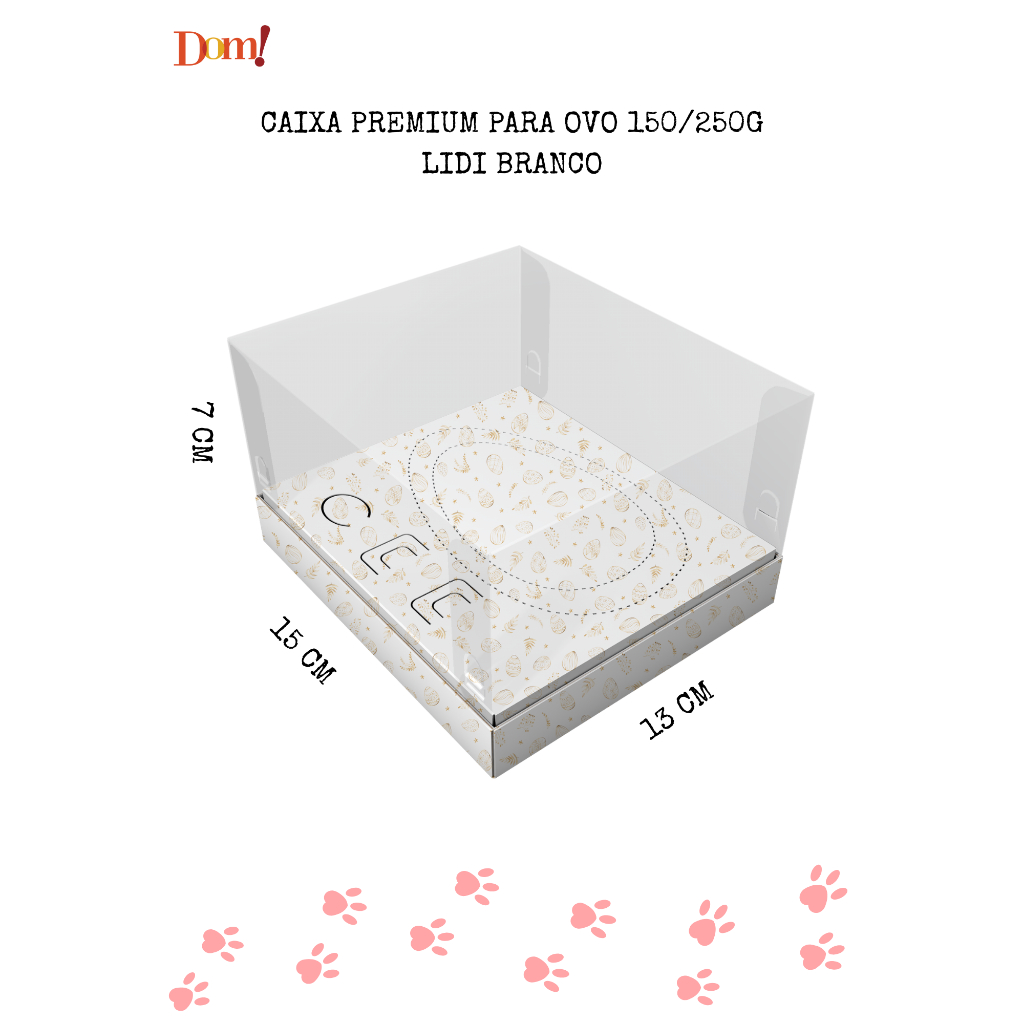 10 un Caixa Ovo De Colher / Páscoa 150g / 250g / Berço Híbrido / Cores - Promoção