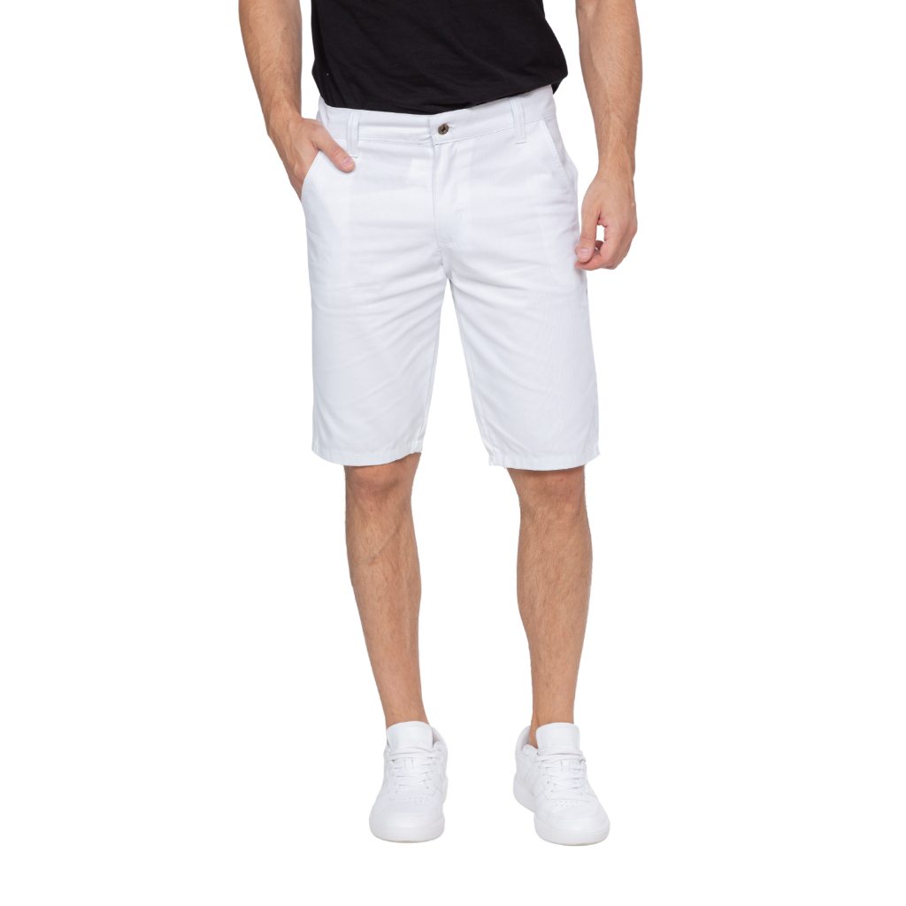 Bermuda Jeans Slim Branca Tradicional Confortavel e Estilosa- 4 Azes em Oferta na Shopee