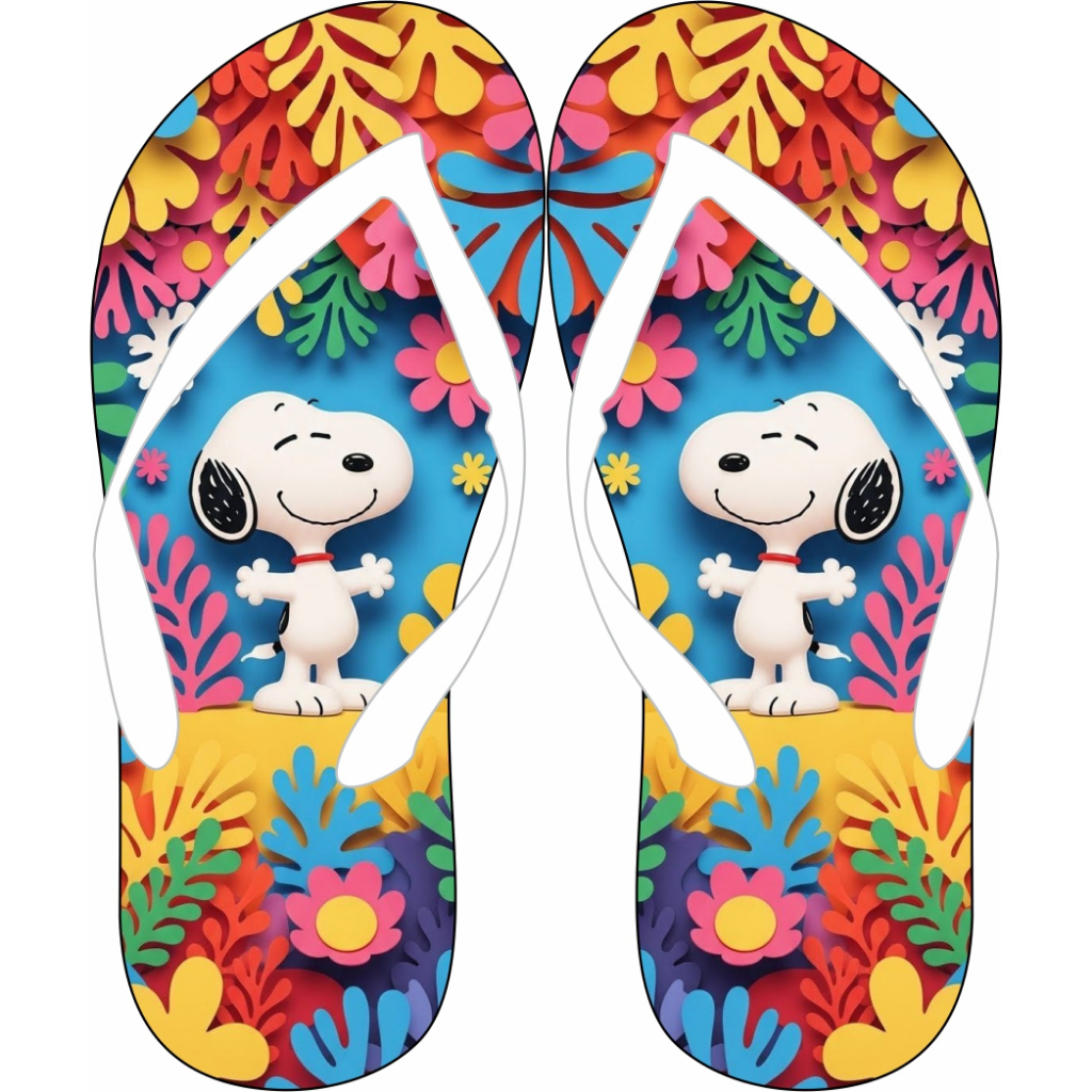 chinelo personagem snoopy (38) em Oferta na Shopee