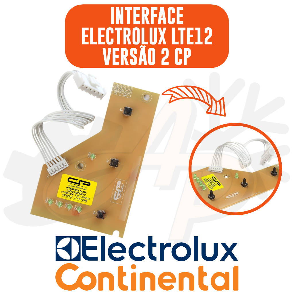 Placa Interface Compatível Electroux Lte12 V2 - 64502207