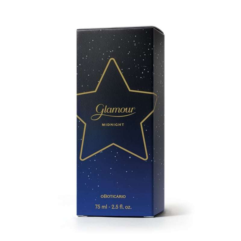 PERFUME GLAMOUR MIDNIGHT: Deixe-se envolver pelo encanto da meia-noite com este rastro inesquecível.