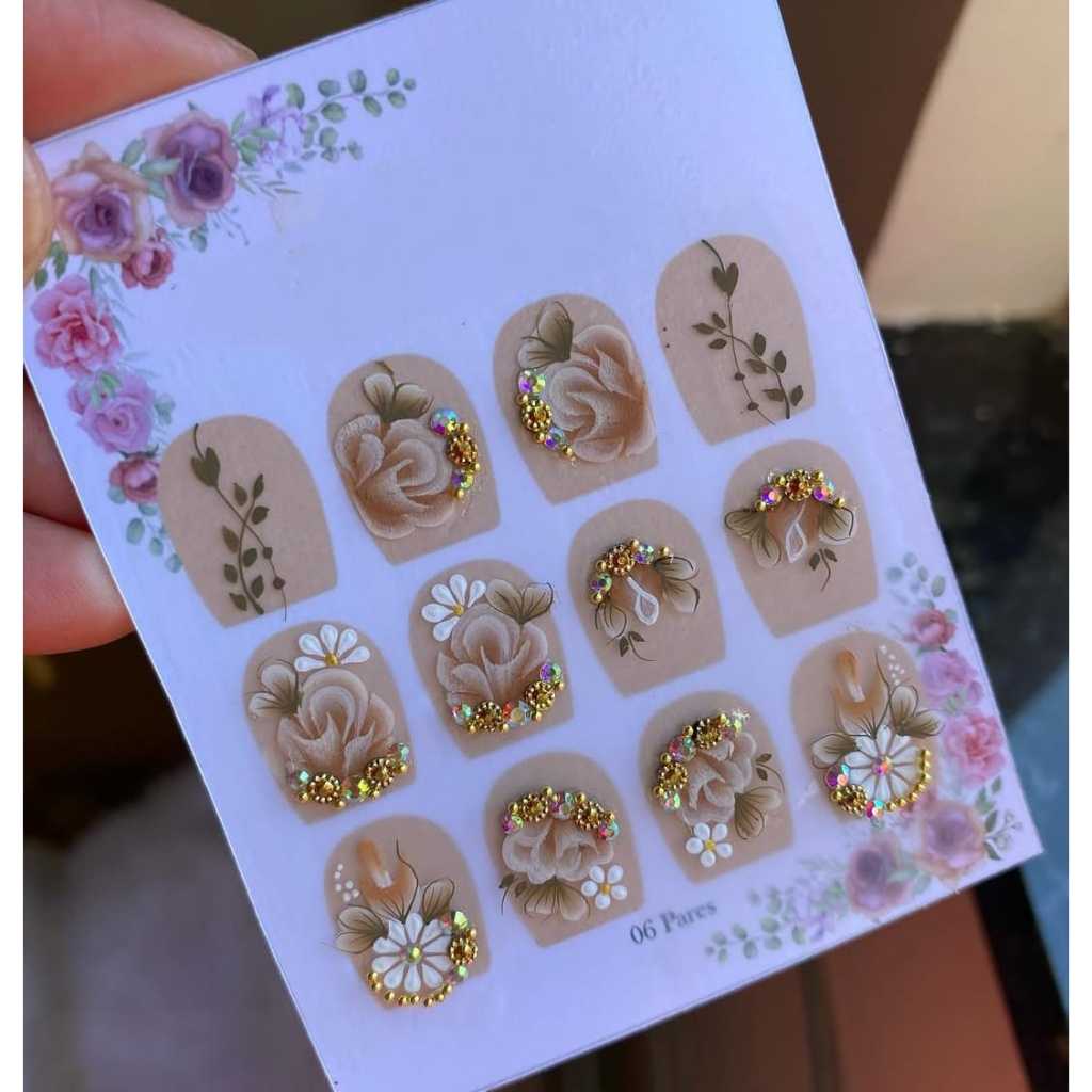 adesivos unhas artesanais super luxo com pedrarias e jóias para unha strass cartelão