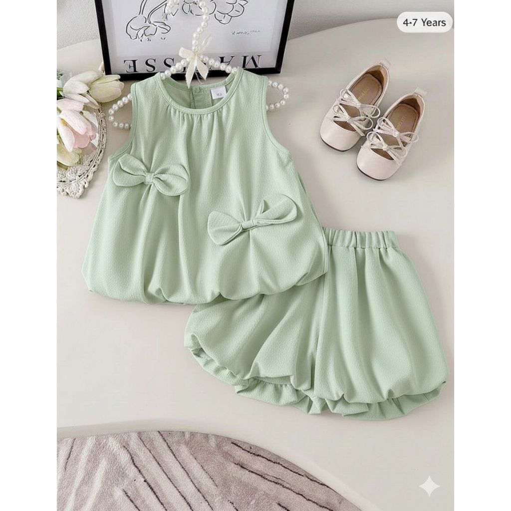 Conjunto infantil regata +short menina estampa colorida moda verão tecido leve Luxo