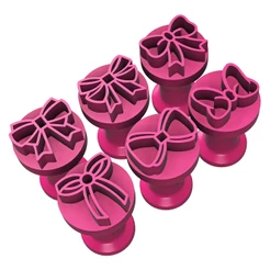 Kit 6 Carimbos Laços Lacinhos para Brigadeiro Docinhos Festa Aniversário