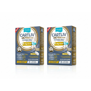 Kit C/2 Cartliv Ultra Mdk Colágeno Equaliv C/60 Magnésio em Oferta na Shopee