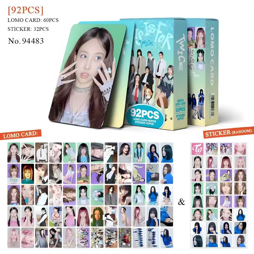 K-POP 60 pcs/ Photocard+ 32 adesivos TWICE Pronto para Ser Cartão LOMO de Coleção em Oferta na Shopee