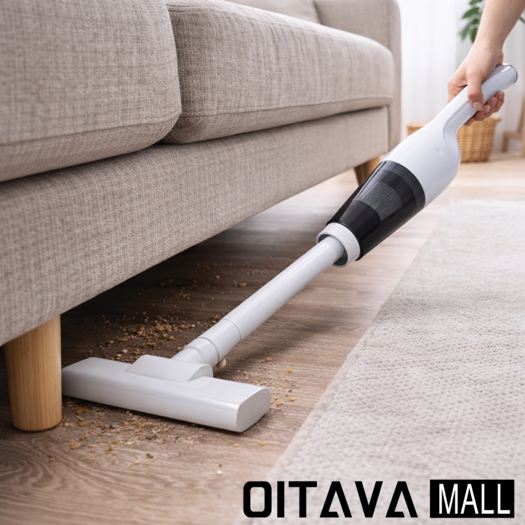 Aspirador de Poeira Vertical Multifuncional Portátil USB Recarregável, 180W de Potência Branco em Oferta na Shopee