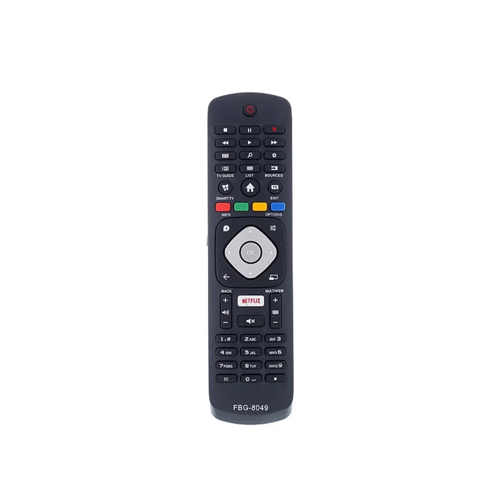 Controle Remoto Universal Para TV Smart Led Philips Tecla Netflix FBG-8049