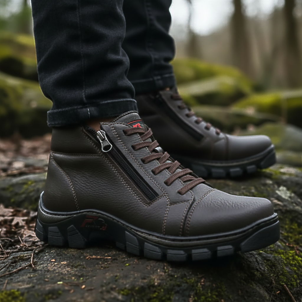 Coturno Masculino Bota Adventure Tenis com Elastico e Ziper