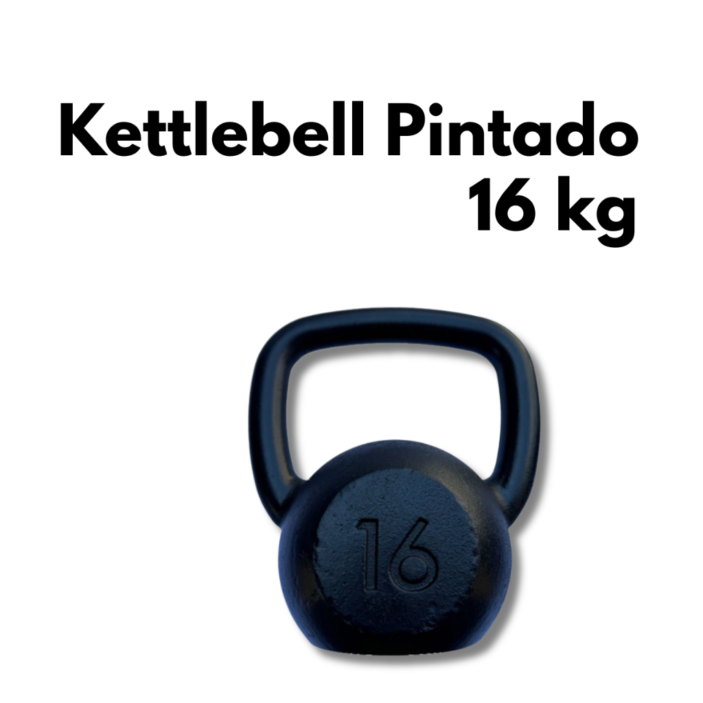 Kettlebell Pintado 16kg Treino Funcional Fitness Força Exercício Academia