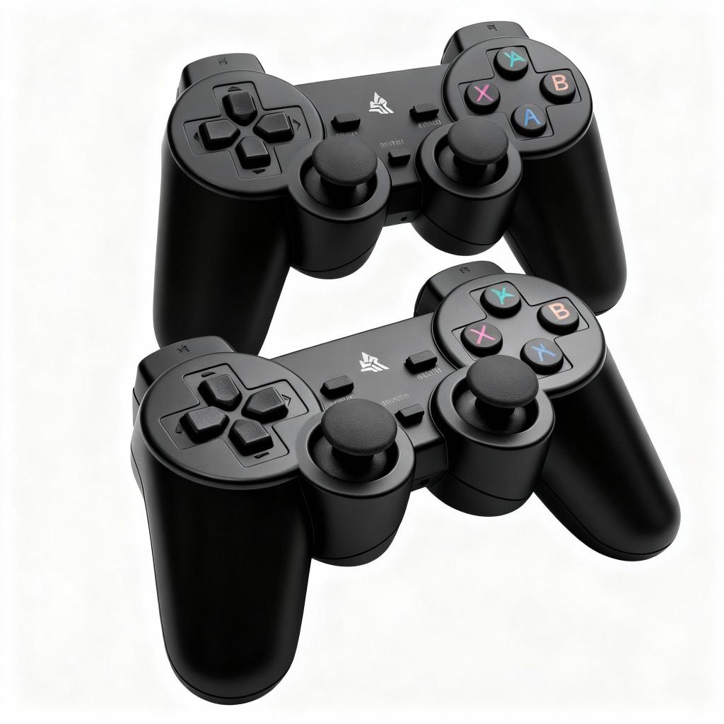 KIT 2 Controle Gamer Sem Fio 2.4G  Conexão Simultânea Alcance de 10m para PC e Tv Box Pilhas AAA