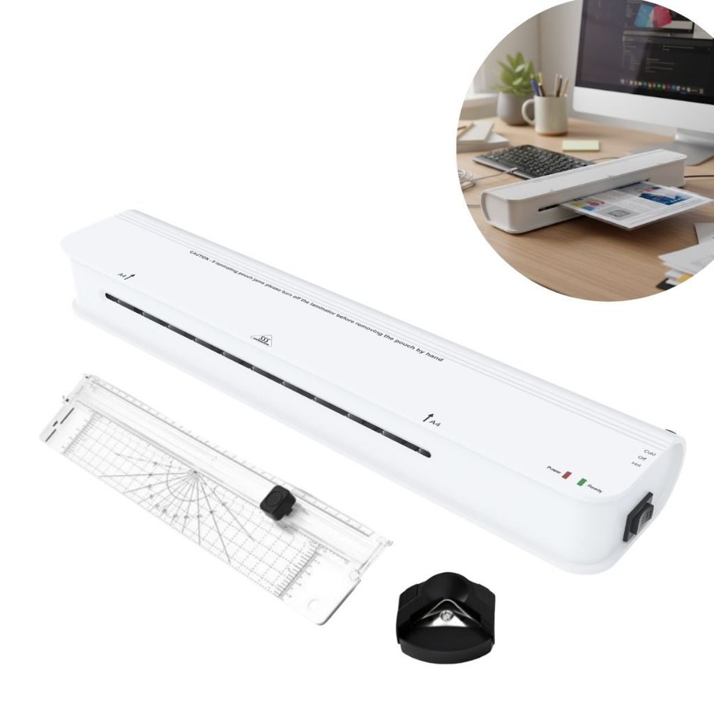 Plastificadora A4 300w com Kit Guilhotina Escritório Importway