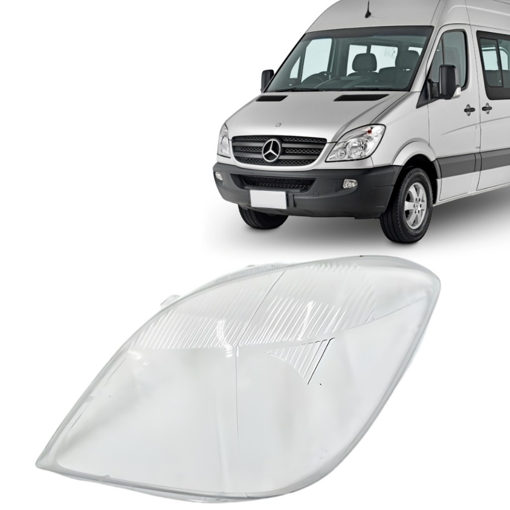 Lente Farol Mercedes Sprinter 2012 2013 2014 2015 2016 Esquerdo Motorista