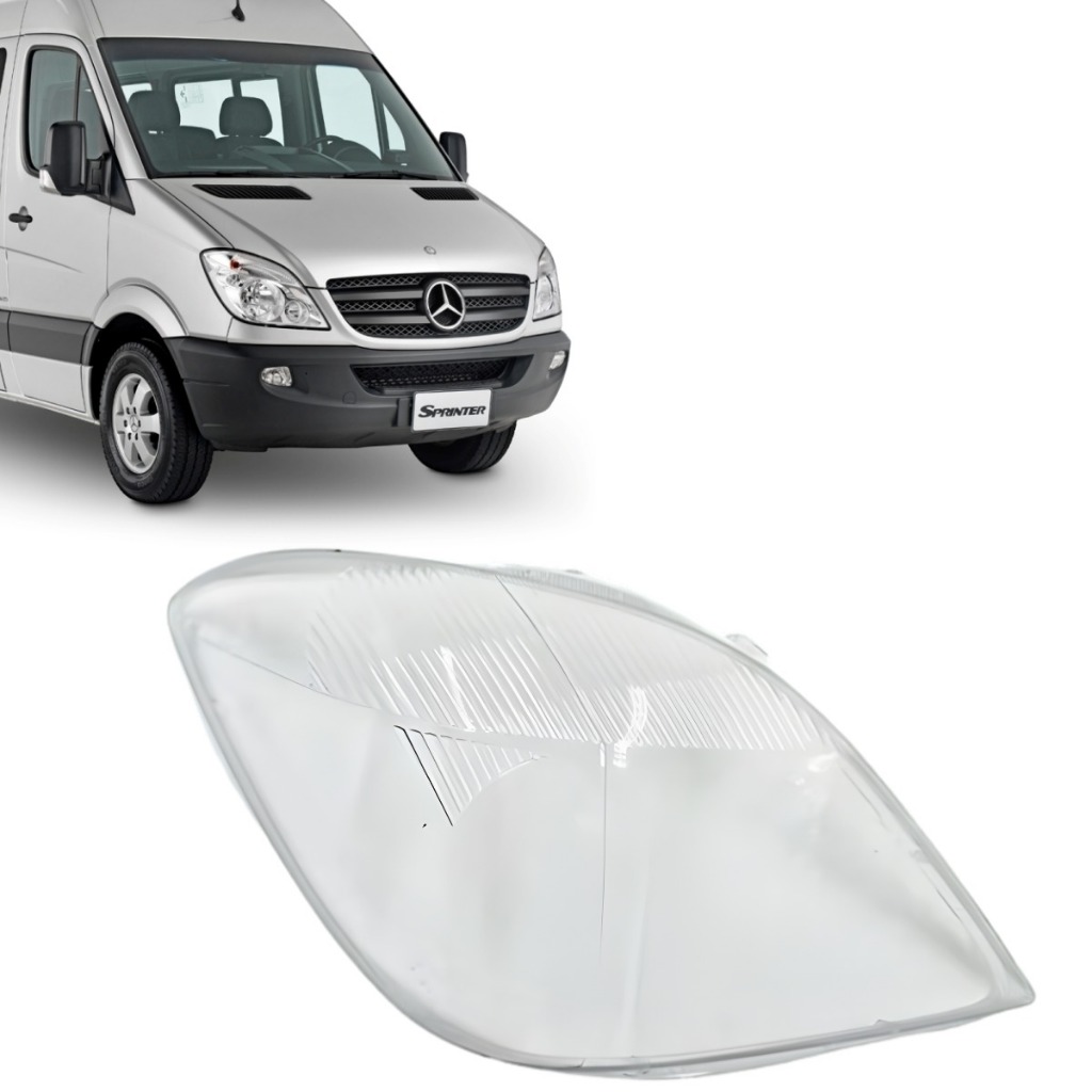 Lente Farol Mercedes Sprinter 2012 2013 2014 2015 2016 Direito Passageiro