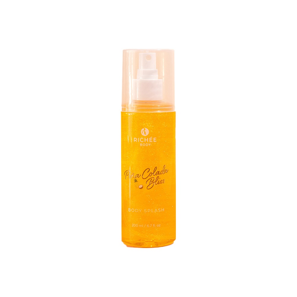 Body Splash Corporal Piña Colada Com Brilho Glow Gliter 200ml - Richée Body em Oferta na Shopee