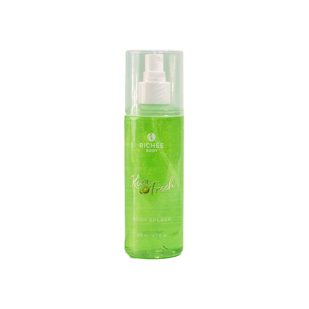 Body Splash Corporal Kiwi Fresh Com Brilho Glow Gliter 200ml - Richée Body em Oferta na Shopee