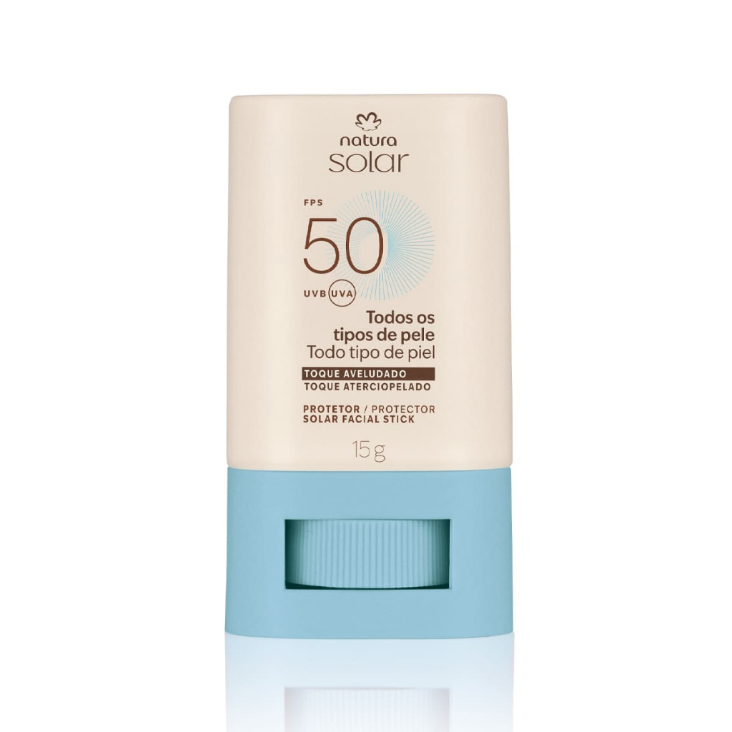 Protetor Solar Facial Stick FPS 50 Natura Solar - 15 g