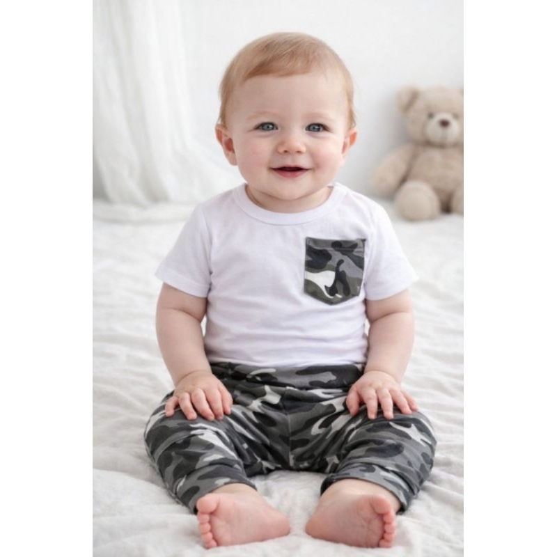 Conjunto Camiseta Calça Bebe Criança